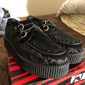 T.U.K Suede Creeper/Platform Shoes